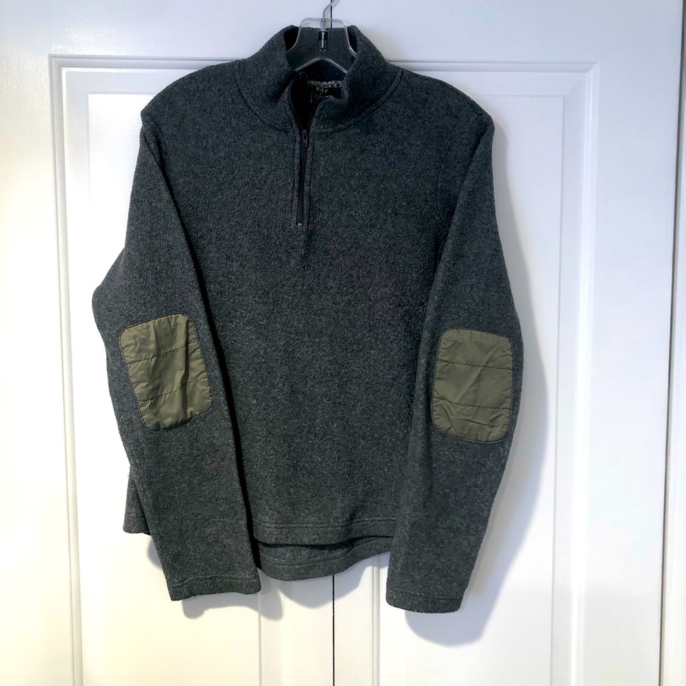 Gap Men’s Fleece Gray 3/4 Zip Pullover - Size Large